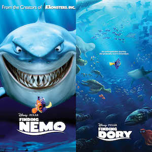 Finding Nemo and Finding Dory